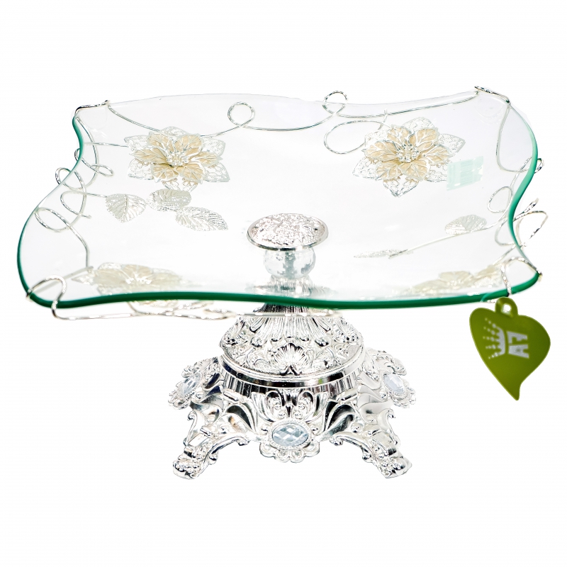 Աման Կոնֆետի Ապակյա Ոտիկով Արծաթ/գ FRS47 2